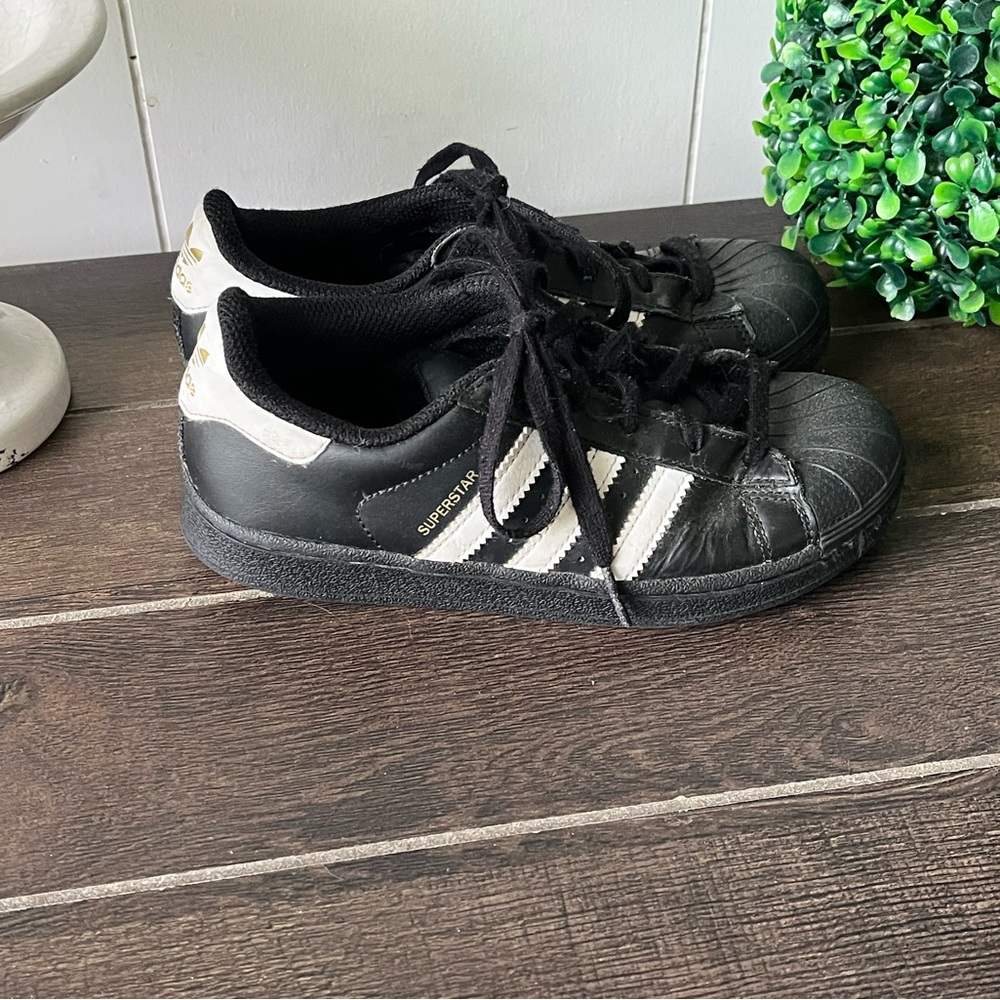 adidas Superstar Kids Black and White Sneakers